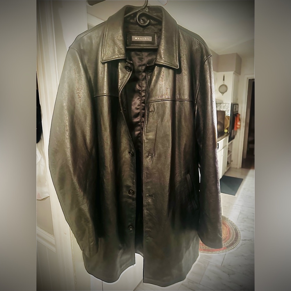 Whet Blu Men's Leather Jacket - XL